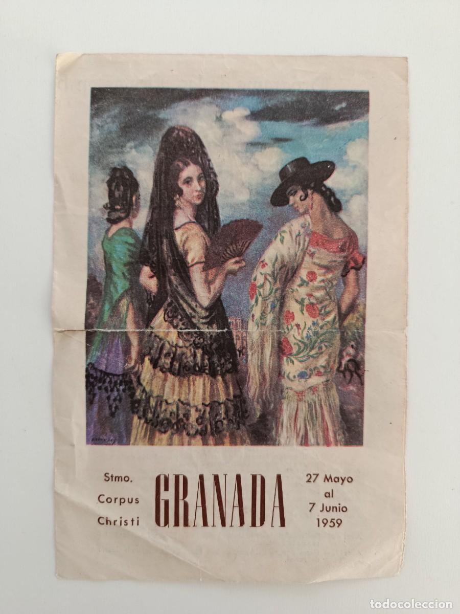Otros art&iacute;culos de coleccionismo en papel: PROGRAMA FIESTAS CORPUS CHRISTI DE GRANADA. 1959