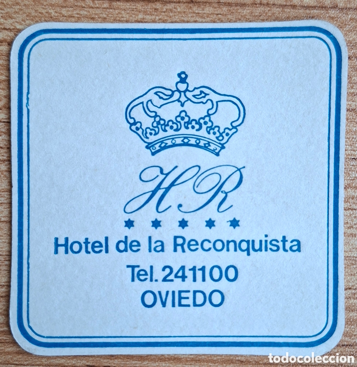 Otros art&iacute;culos de coleccionismo en papel: Posavasos Husa Hotel de la Reconquista - Oviedo (Asturias)