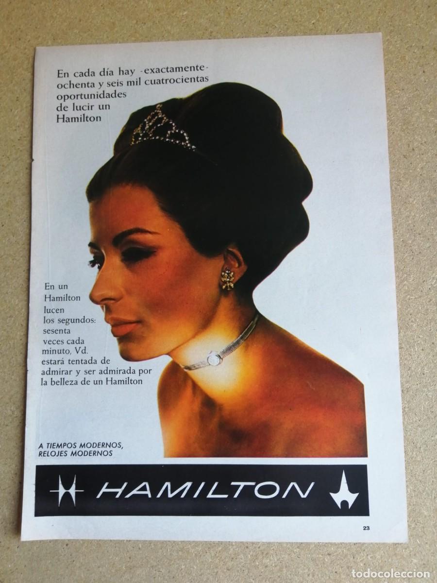 Otros art&iacute;culos de coleccionismo en papel: ANUNCIO. RELOJES HAMILTON