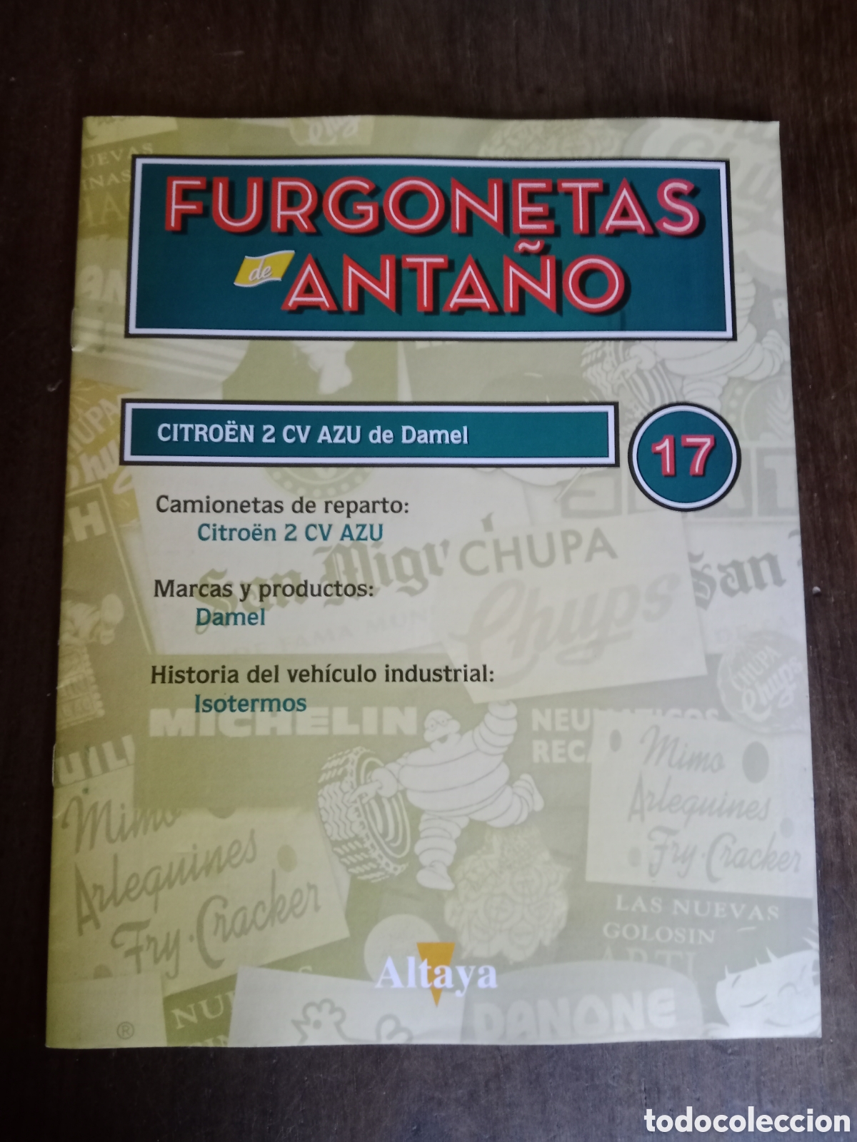 Otros art&iacute;culos de coleccionismo en papel: Fasc&iacute;culo furgoneta de anta&ntilde;o Citroen 2 cv azu 33