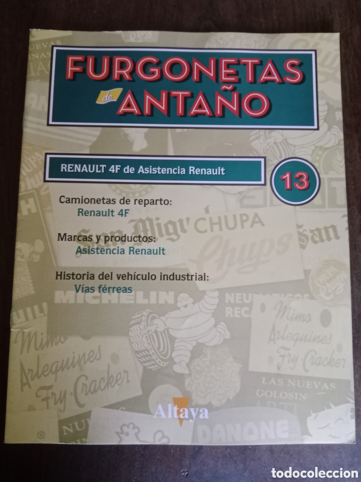 Otros art&iacute;culos de coleccionismo en papel: Fasc&iacute;culo furgoneta de anta&ntilde;o Renault 4