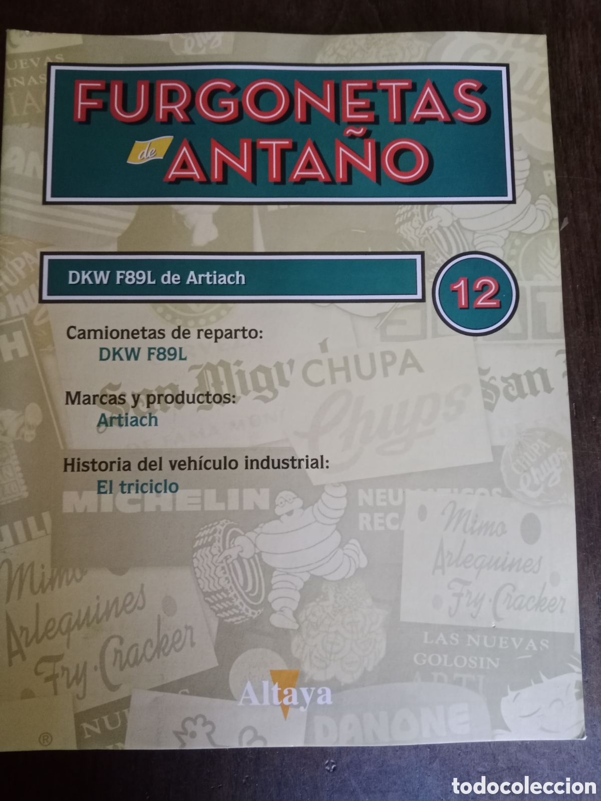 Otros art&iacute;culos de coleccionismo en papel: Fasc&iacute;culo furgoneta de anta&ntilde;o dkw F 89 L