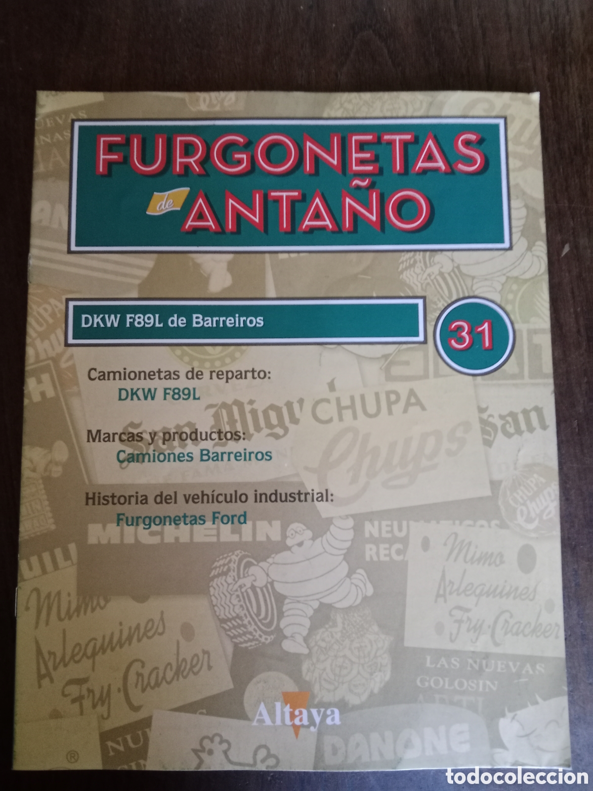 Otros art&iacute;culos de coleccionismo en papel: Fasc&iacute;culo furgoneta de anta&ntilde;o dkw F 89 L
