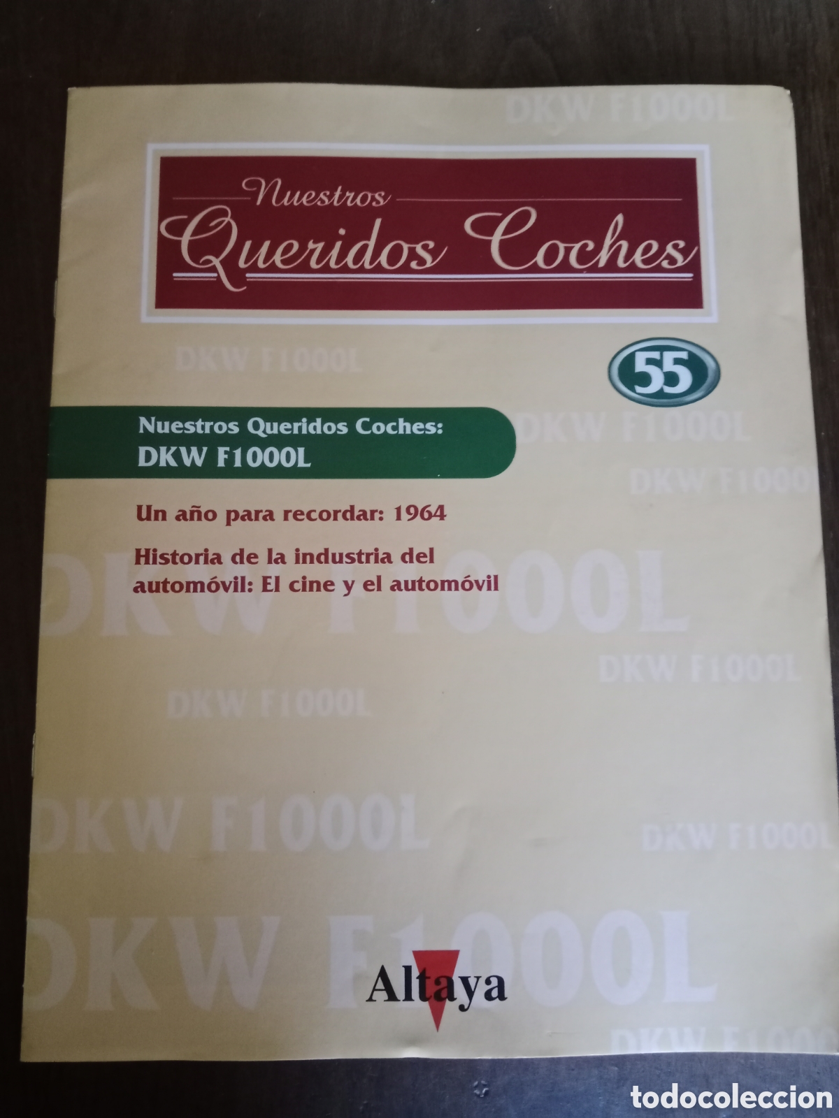 Otros art&iacute;culos de coleccionismo en papel: Fasc&iacute;culo queridos coches Dkw F 1000 L