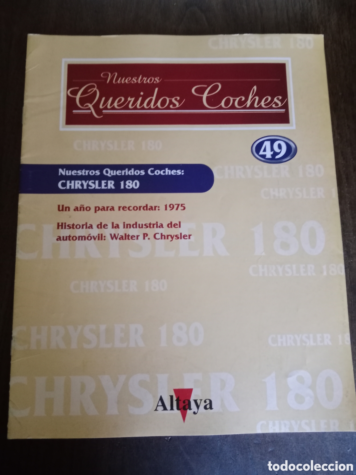 Otros art&iacute;culos de coleccionismo en papel: Fasc&iacute;culo queridos coches Chrysler 180