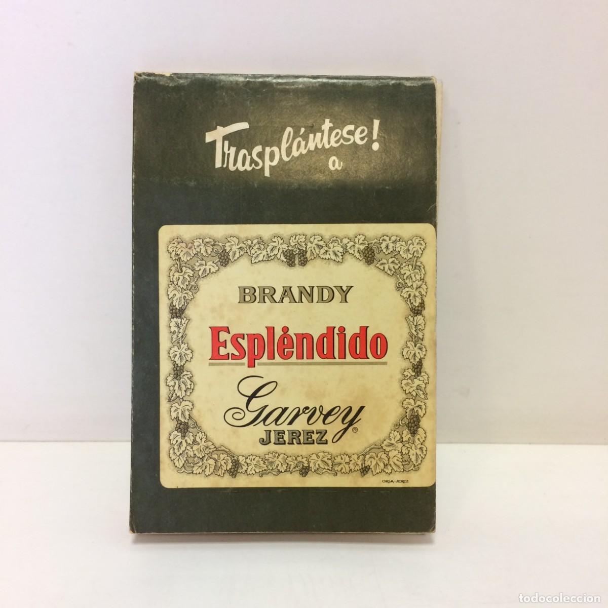 Otros art&iacute;culos de coleccionismo en papel: Antig&uuml;edades: Libreta Camarero GARVEY - Brandy Espl&eacute;ndido / Fino Sanpatricio