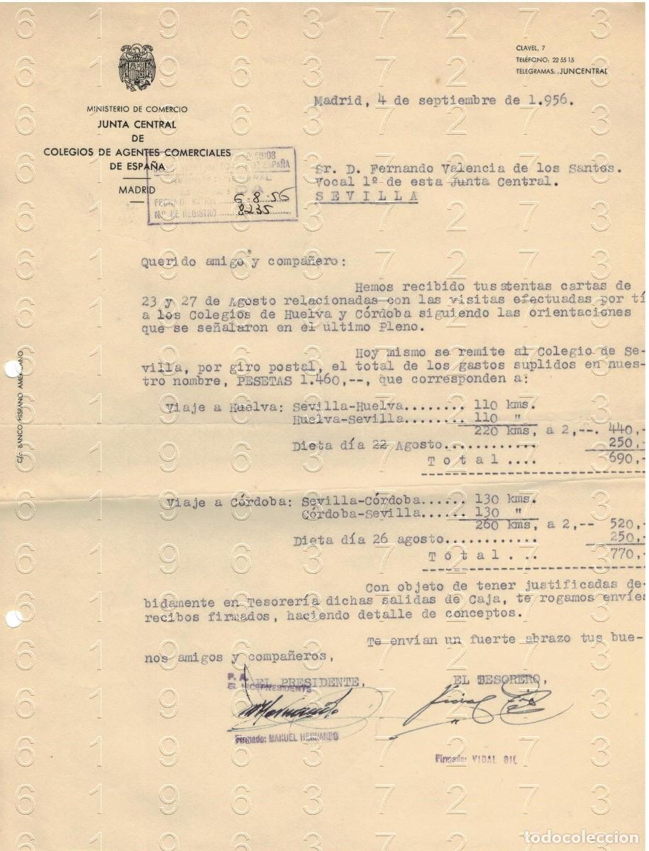 Otros art&iacute;culos de coleccionismo en papel: MANUEL HERNANDO VIDAL GIL 1956 CARTA M35