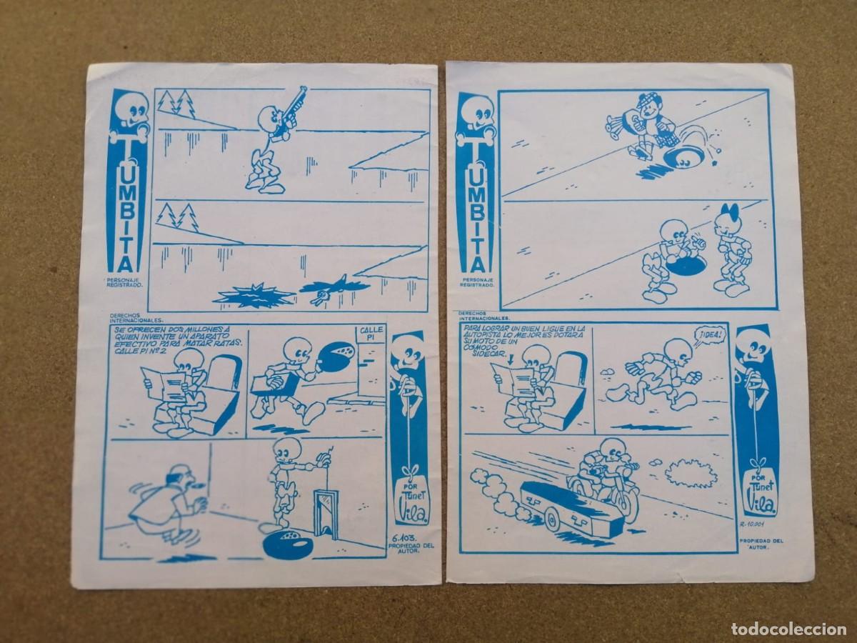 Otros art&iacute;culos de coleccionismo en papel: HOJA HUMORISTICA COMIC TUMBITA