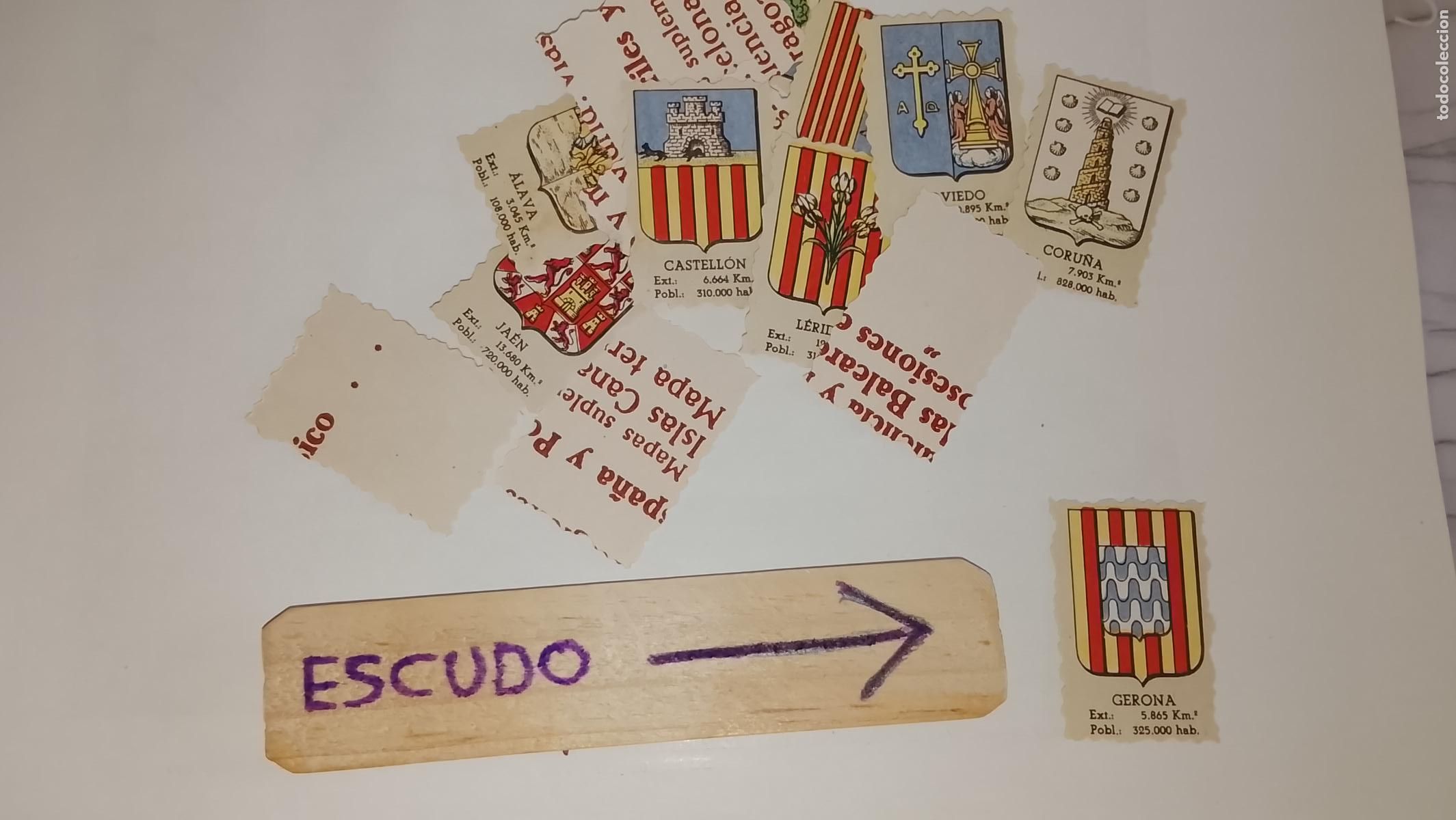 Otros art&iacute;culos de coleccionismo en papel: ESCUDO TROQUELADO A&Ntilde;OS 70/80 - SIMILAR A LOS CROMOS PIPAS TOSTAVAL - GERONA