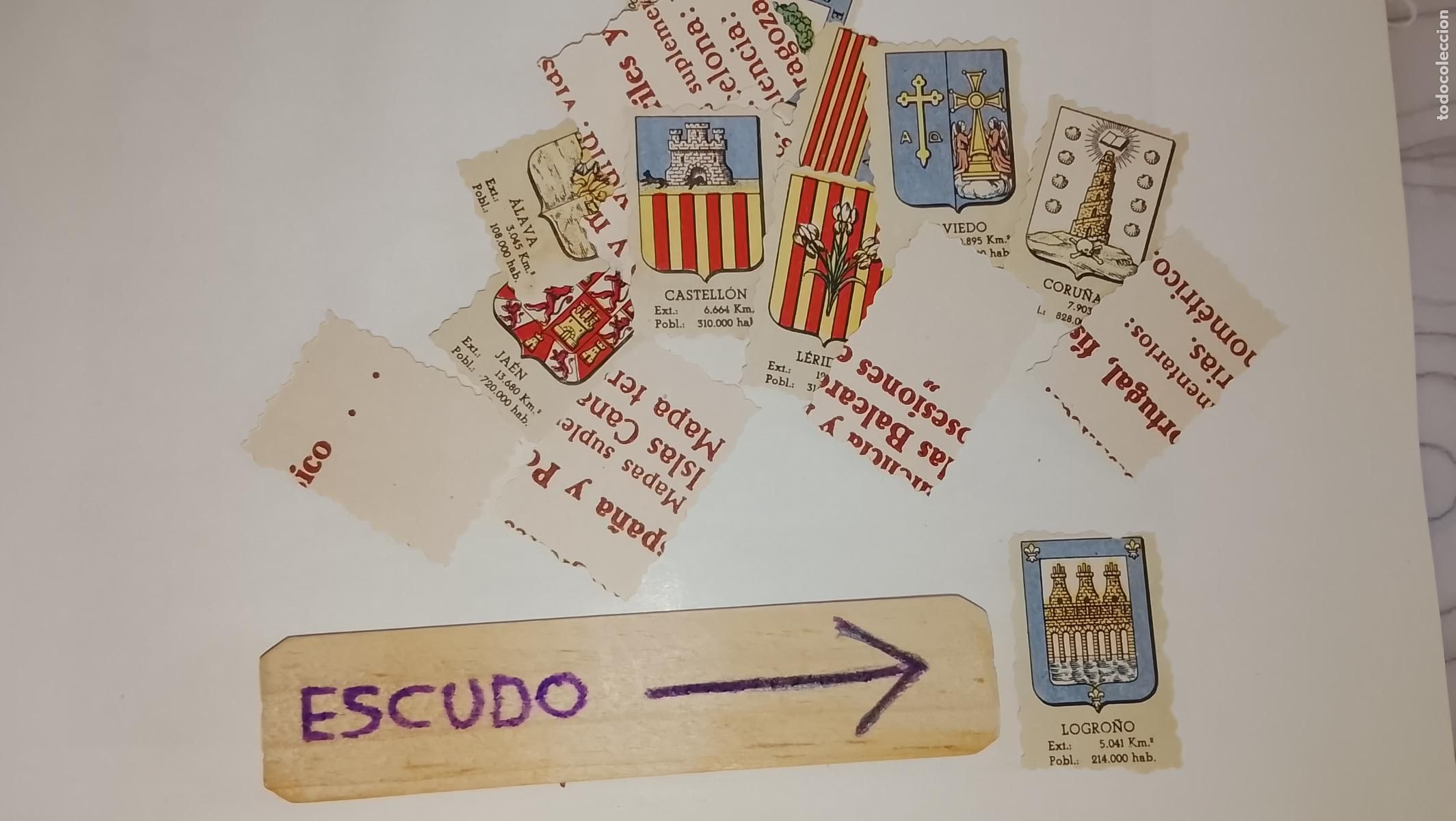 Otros art&iacute;culos de coleccionismo en papel: ESCUDO TROQUELADO A&Ntilde;OS 70/80 - SIMILAR A LOS CROMOS PIPAS TOSTAVAL - LOGRO&Ntilde;O