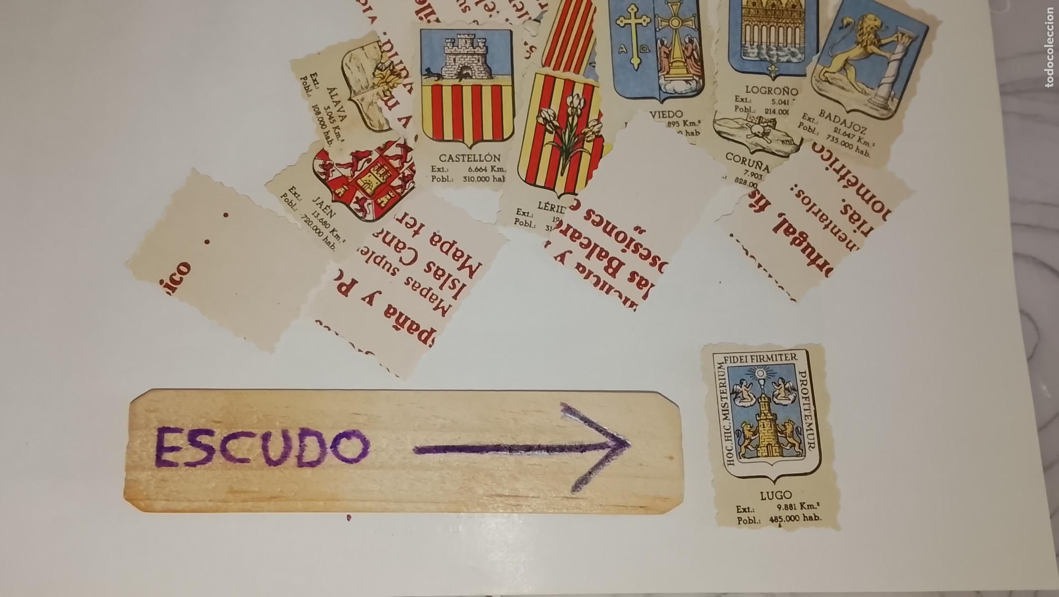 Otros art&iacute;culos de coleccionismo en papel: ESCUDO TROQUELADO A&Ntilde;OS 70/80 - SIMILAR A LOS CROMOS PIPAS TOSTAVAL - LUGO