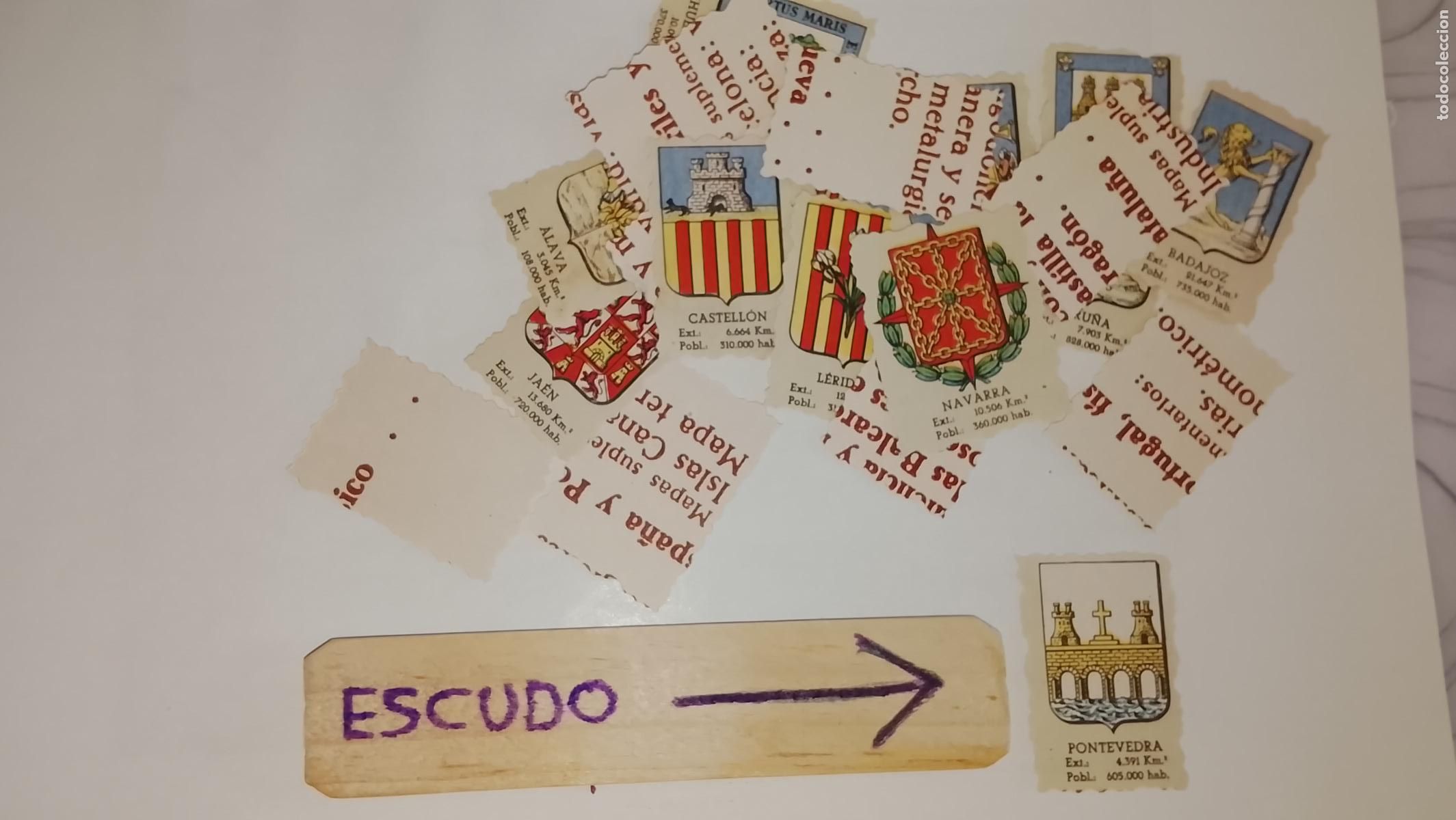 Otros art&iacute;culos de coleccionismo en papel: ESCUDO TROQUELADO A&Ntilde;OS 70/80 - SIMILAR A LOS CROMOS PIPAS TOSTAVAL - PONTEVEDRA