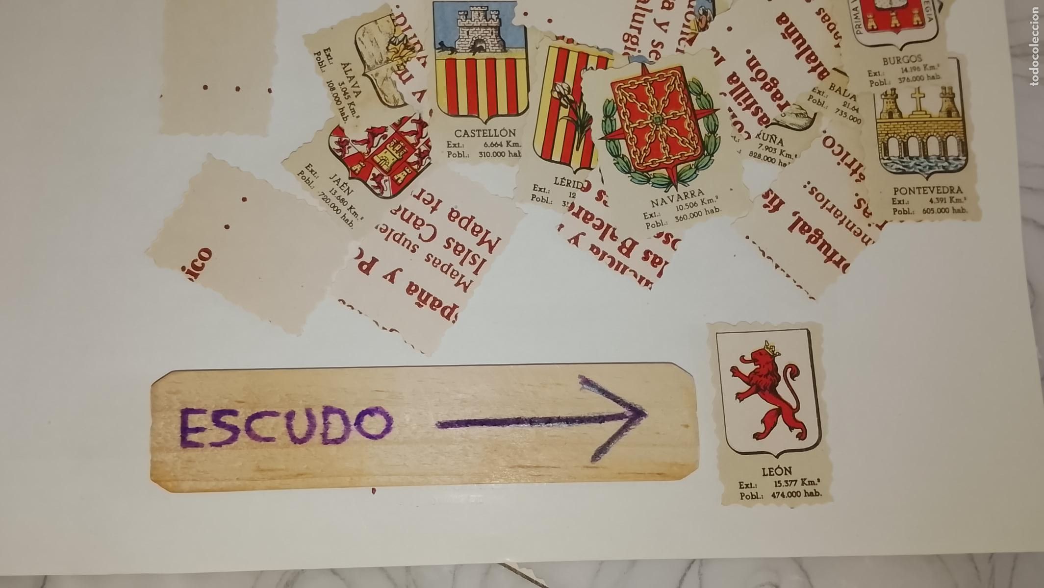 Otros art&iacute;culos de coleccionismo en papel: ESCUDO TROQUELADO A&Ntilde;OS 70/80 - SIMILAR A LOS CROMOS PIPAS TOSTAVAL - LEON