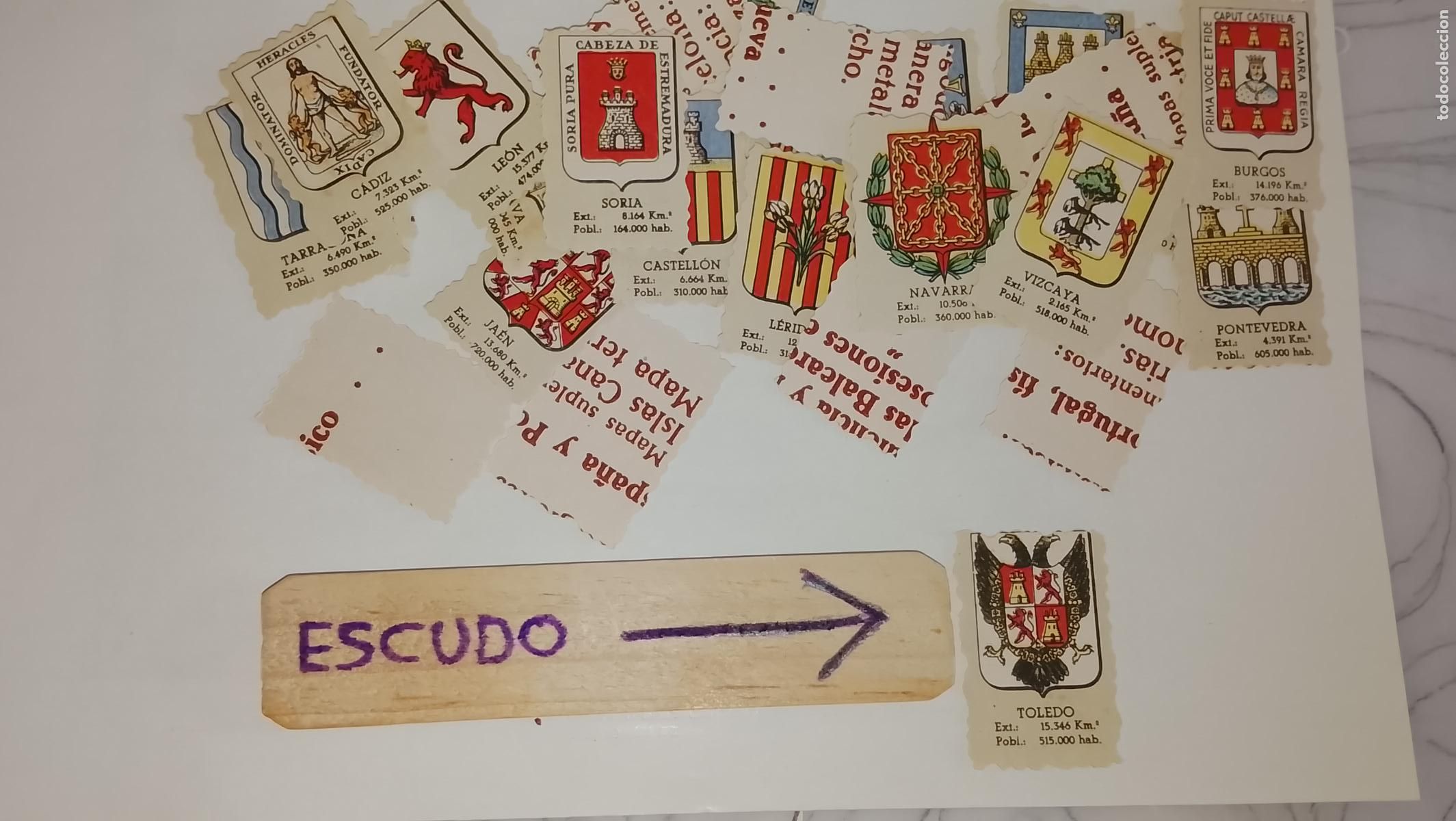 Otros art&iacute;culos de coleccionismo en papel: ESCUDO TROQUELADO A&Ntilde;OS 70/80 - SIMILAR A LOS CROMOS PIPAS TOSTAVAL - TOLEDO