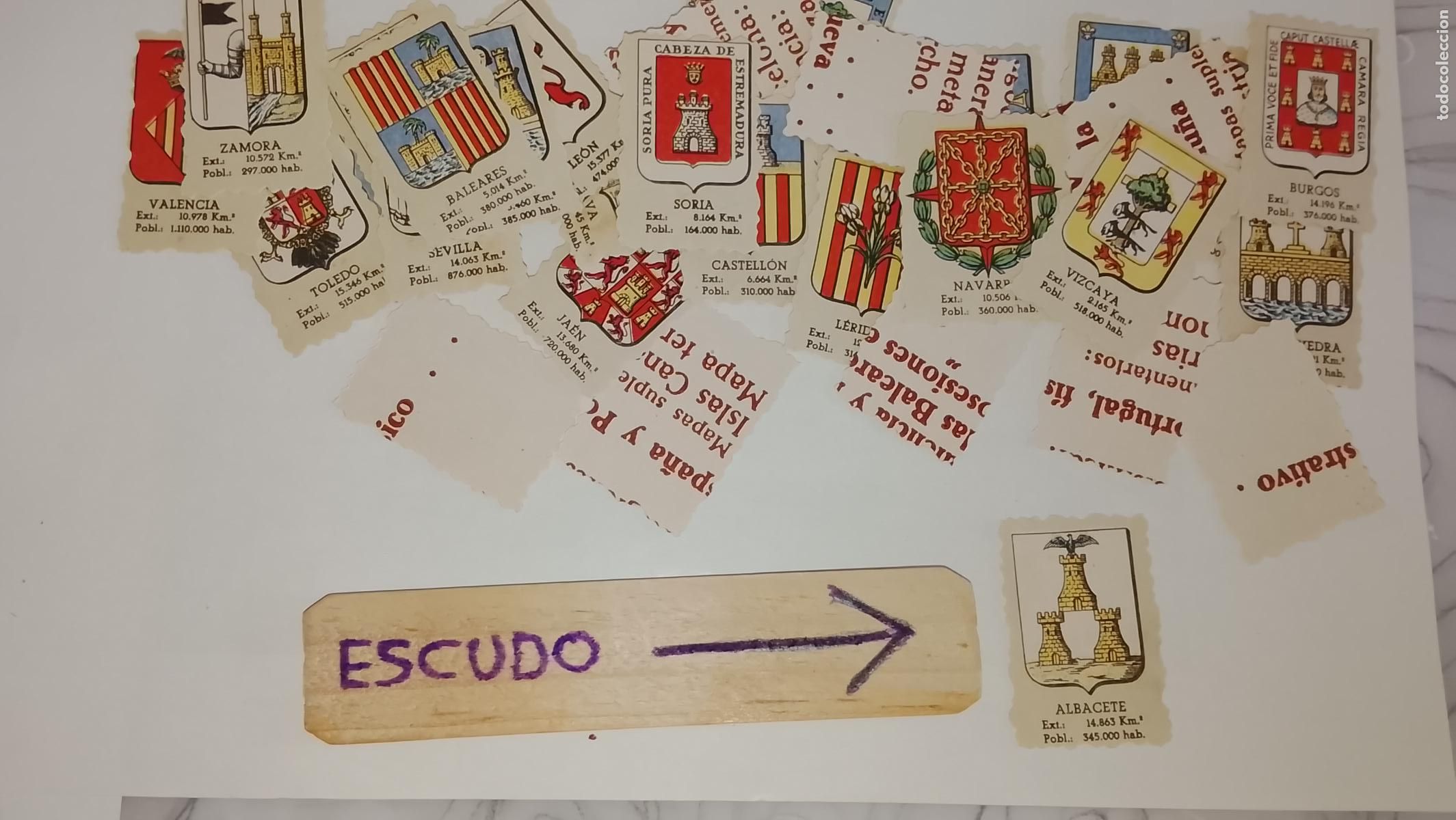 Otros art&iacute;culos de coleccionismo en papel: ESCUDO TROQUELADO A&Ntilde;OS 70/80 - SIMILAR A LOS CROMOS PIPAS TOSTAVAL - ALBACETE