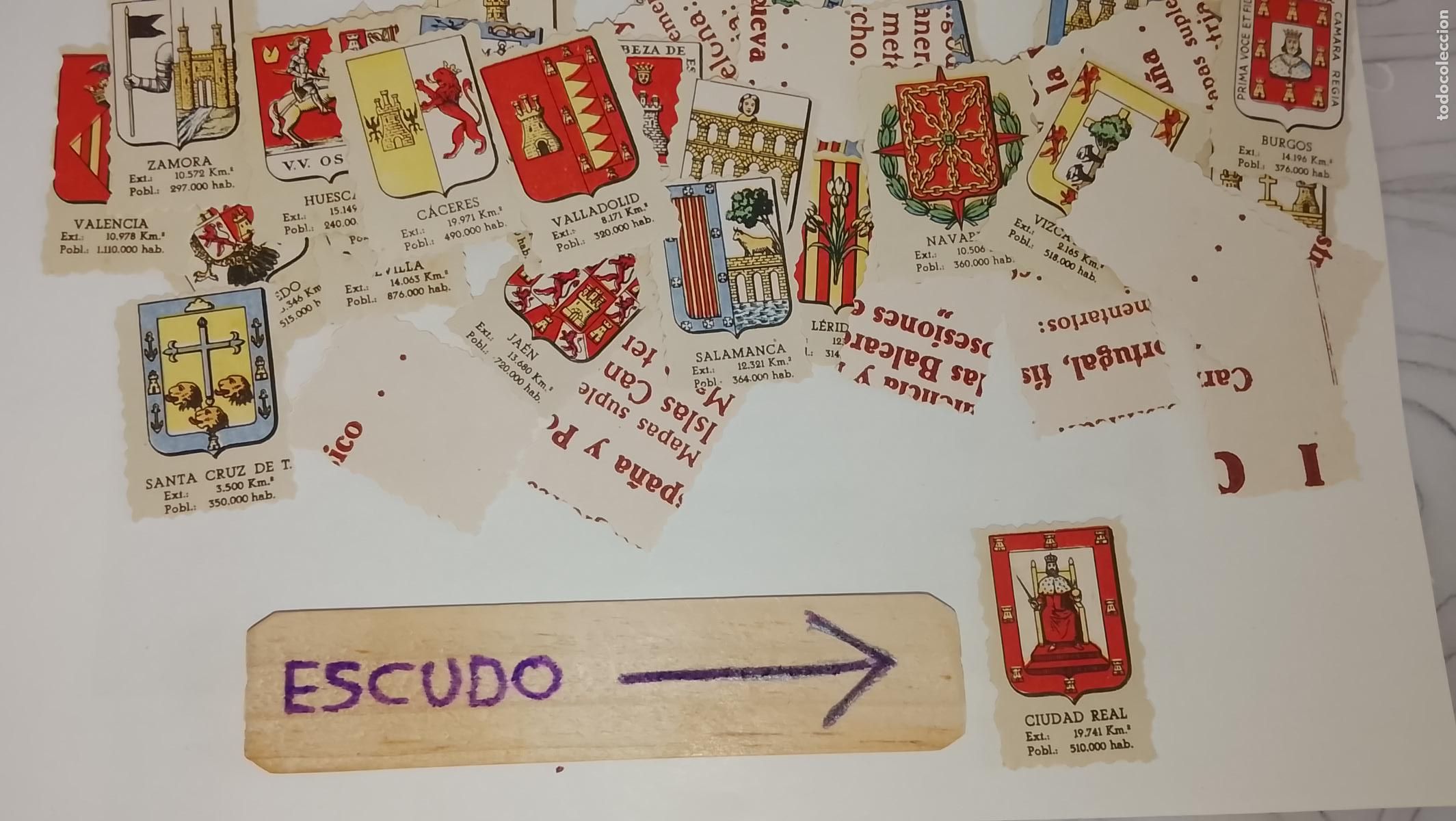 Otros art&iacute;culos de coleccionismo en papel: ESCUDO TROQUELADO A&Ntilde;OS 70/80 - SIMILAR A LOS CROMOS PIPAS TOSTAVAL - CIUDAD REAL
