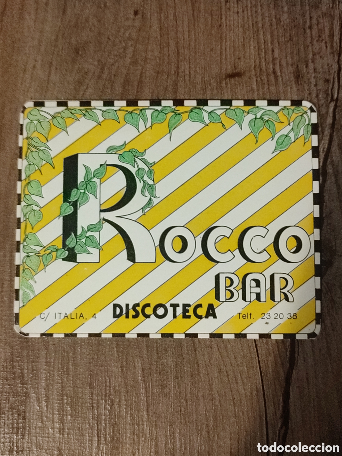 Otros art&iacute;culos de coleccionismo en papel: Posavaso Rocco Bar Discoteca VALLADOLID