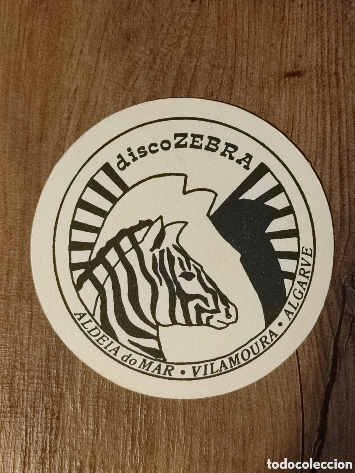Otros art&iacute;culos de coleccionismo en papel: Posavaso Zebra Disco ALGARVE PORTUGAL