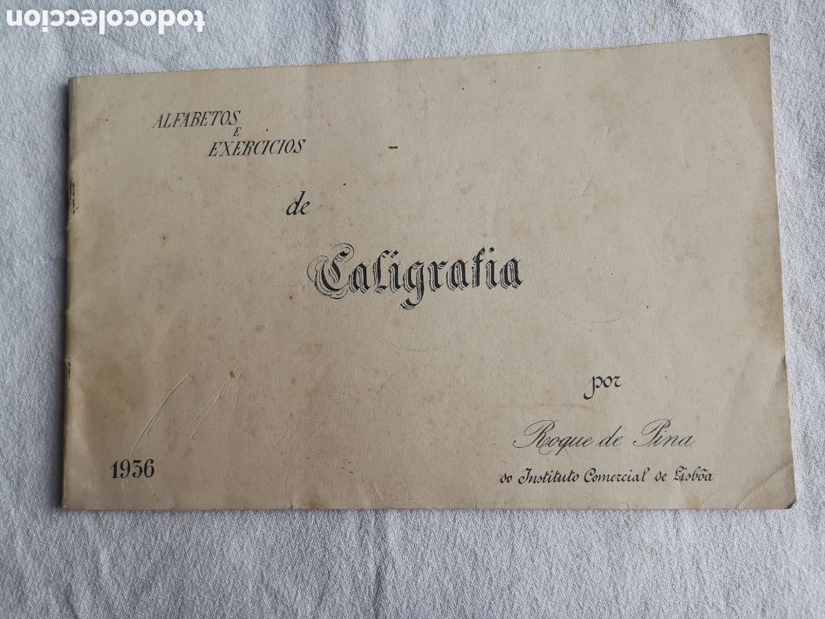 Otros art&iacute;culos de coleccionismo en papel: Alfabetos e exercicios de caligrafia por Roque de Lina. 1936.
