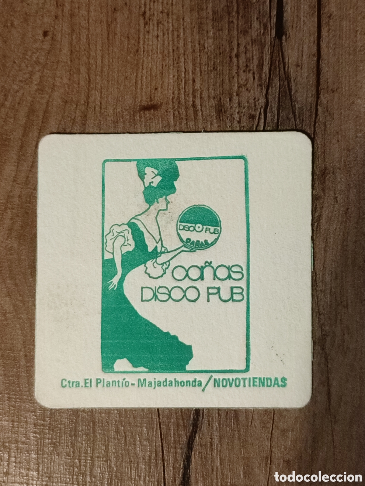 Otros art&iacute;culos de coleccionismo en papel: Posavaso Disco PUB Ca&ntilde;as MAJADAHONDA MADRID