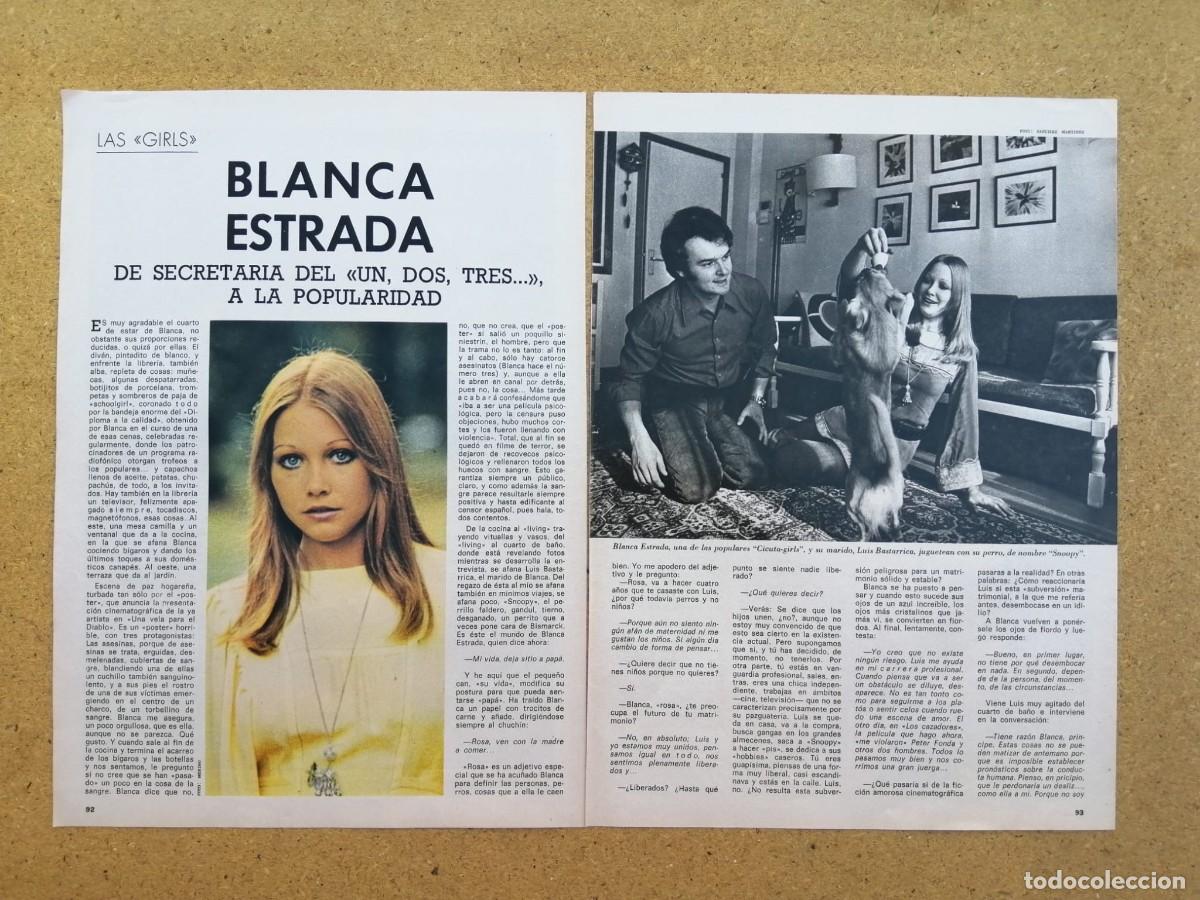 Otros art&iacute;culos de coleccionismo en papel: REPORTAJE. BLANCA ESTRADA