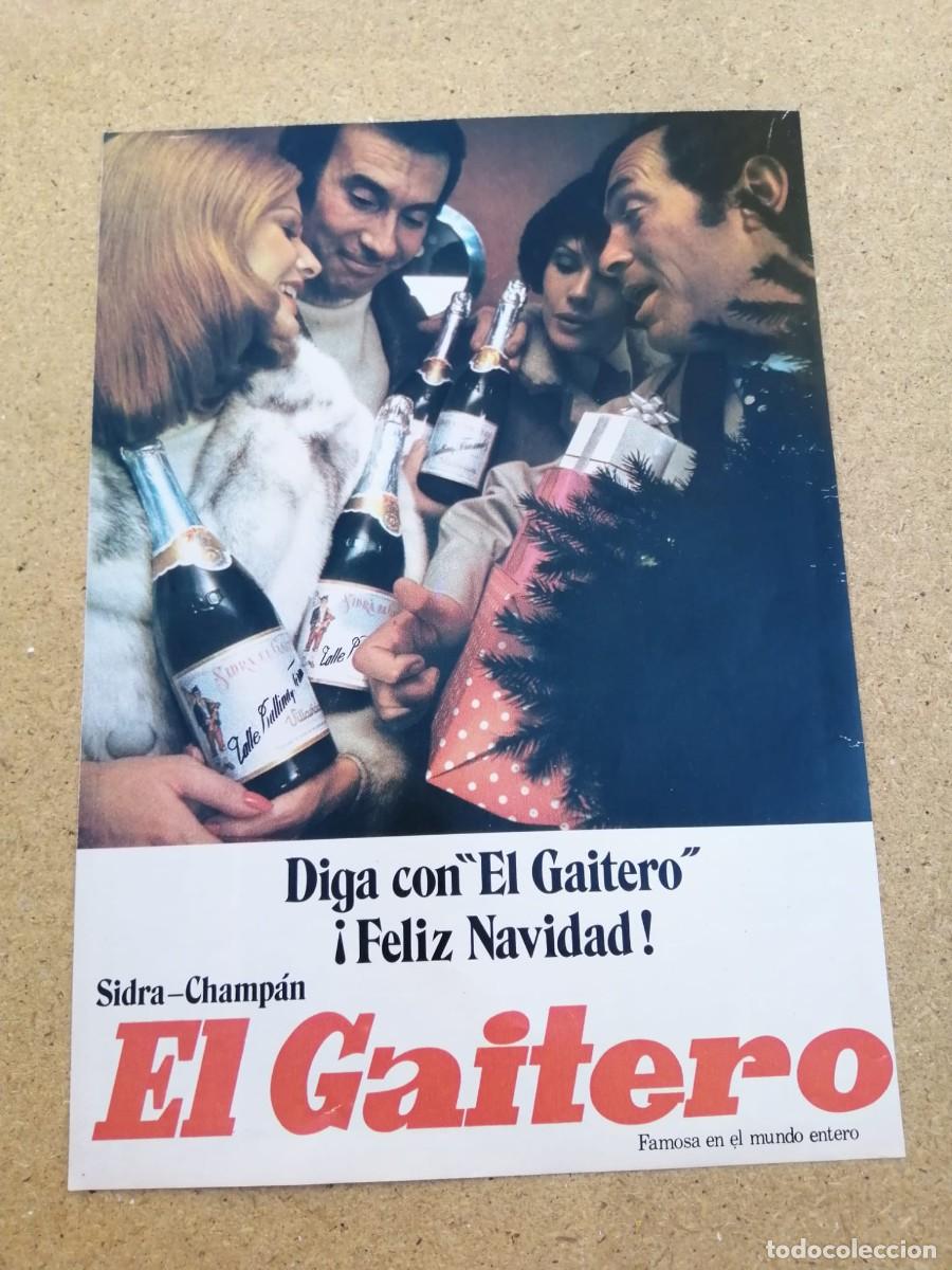 Otros art&iacute;culos de coleccionismo en papel: ANUNCIO. SIDRA EL GAITERO