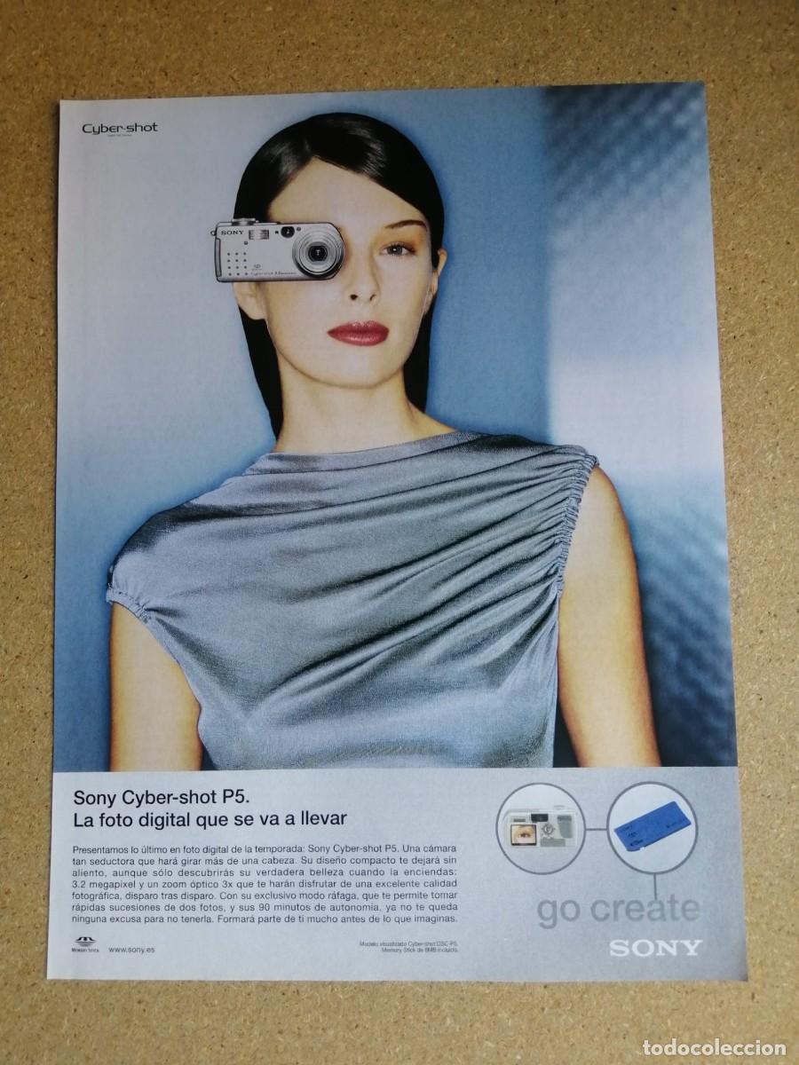 Otros art&iacute;culos de coleccionismo en papel: ANUNCIO. SONY CYBER SHOT PS. LA FOTO DIGITAL QUE SE VA A LLEVAR