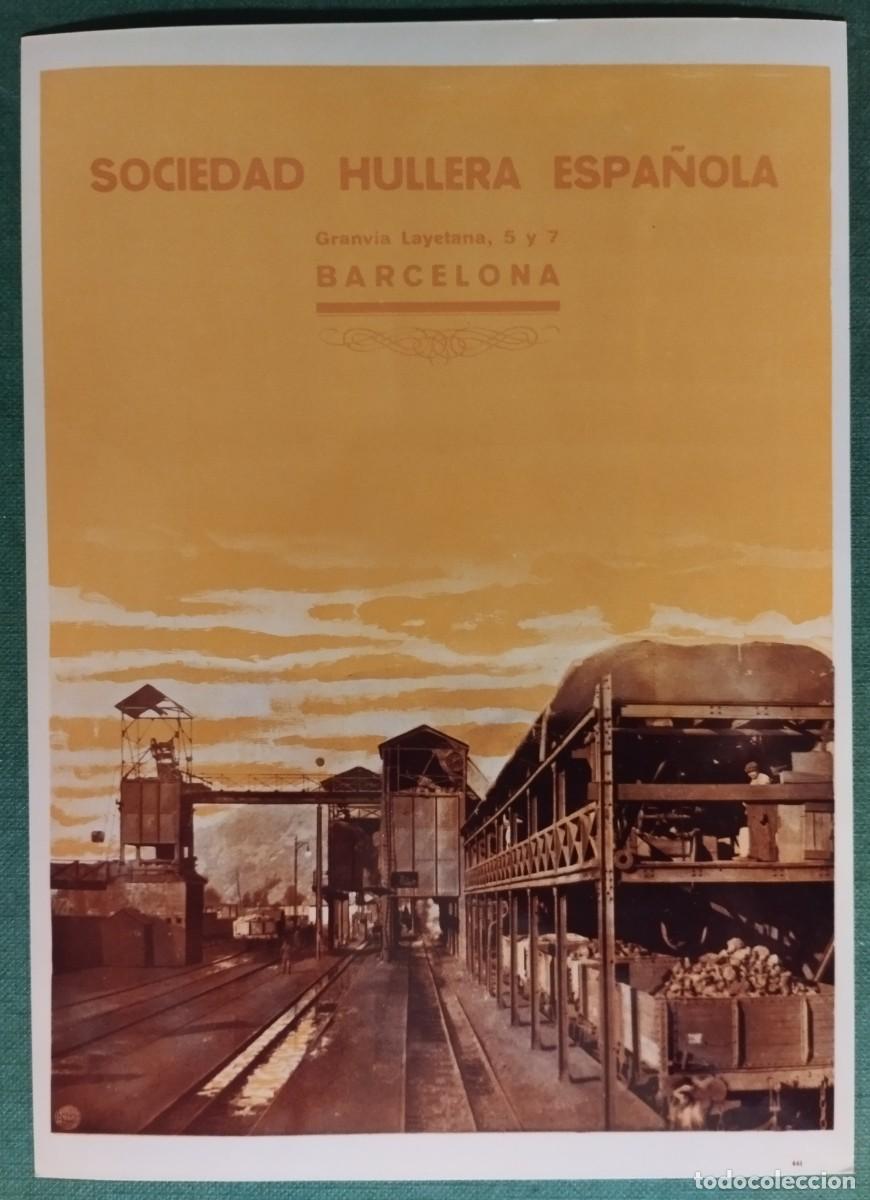 Otros art&iacute;culos de coleccionismo en papel: REPRODUCCION EN PAPEL FOTOGRAFICO ANUNCIO SOCIEDAD HULLERA ESPA&Ntilde;OLA (BARCELONA) 1963