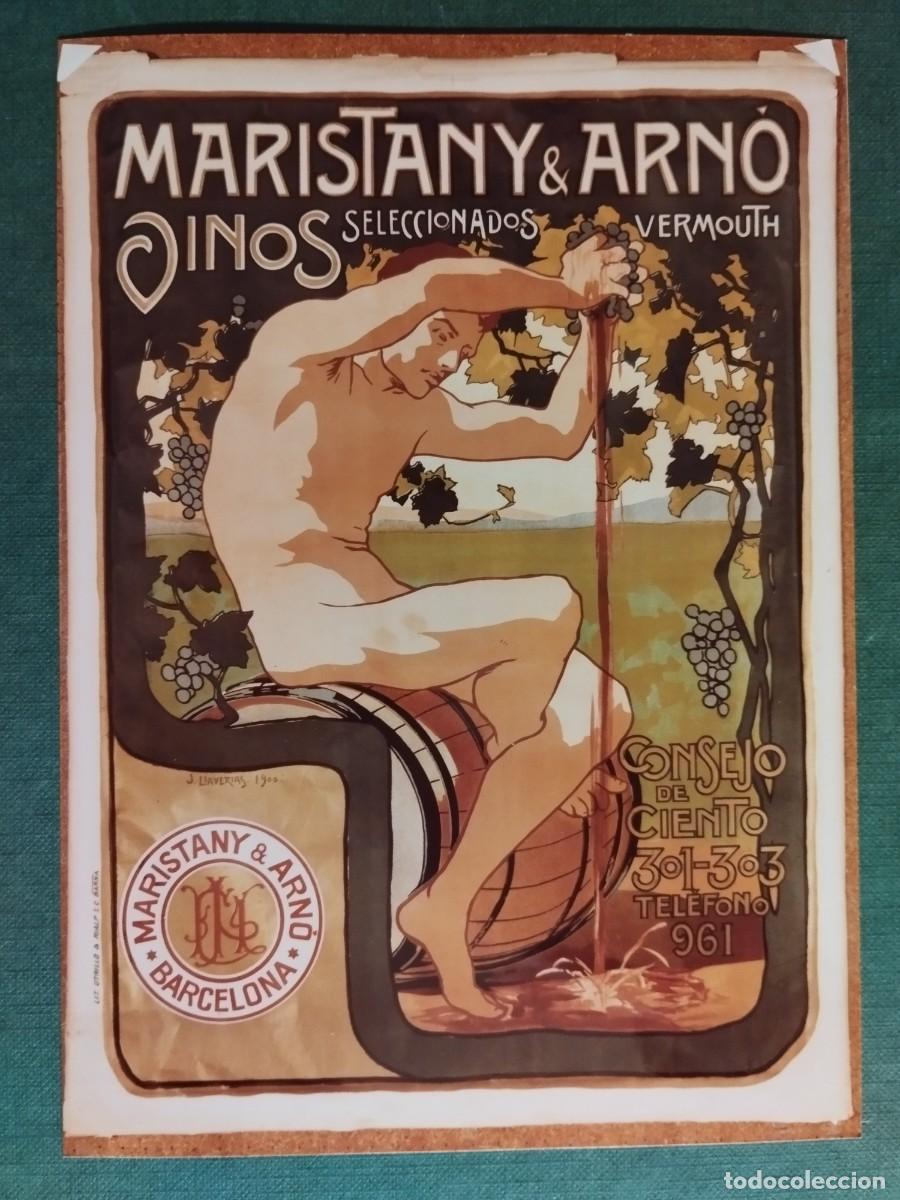 Otros art&iacute;culos de coleccionismo en papel: REPRODUCCION EN PAPEL FOTOGRAFICO ANUNCIO MARISTANY ARNO VINOS (BARCELONA)