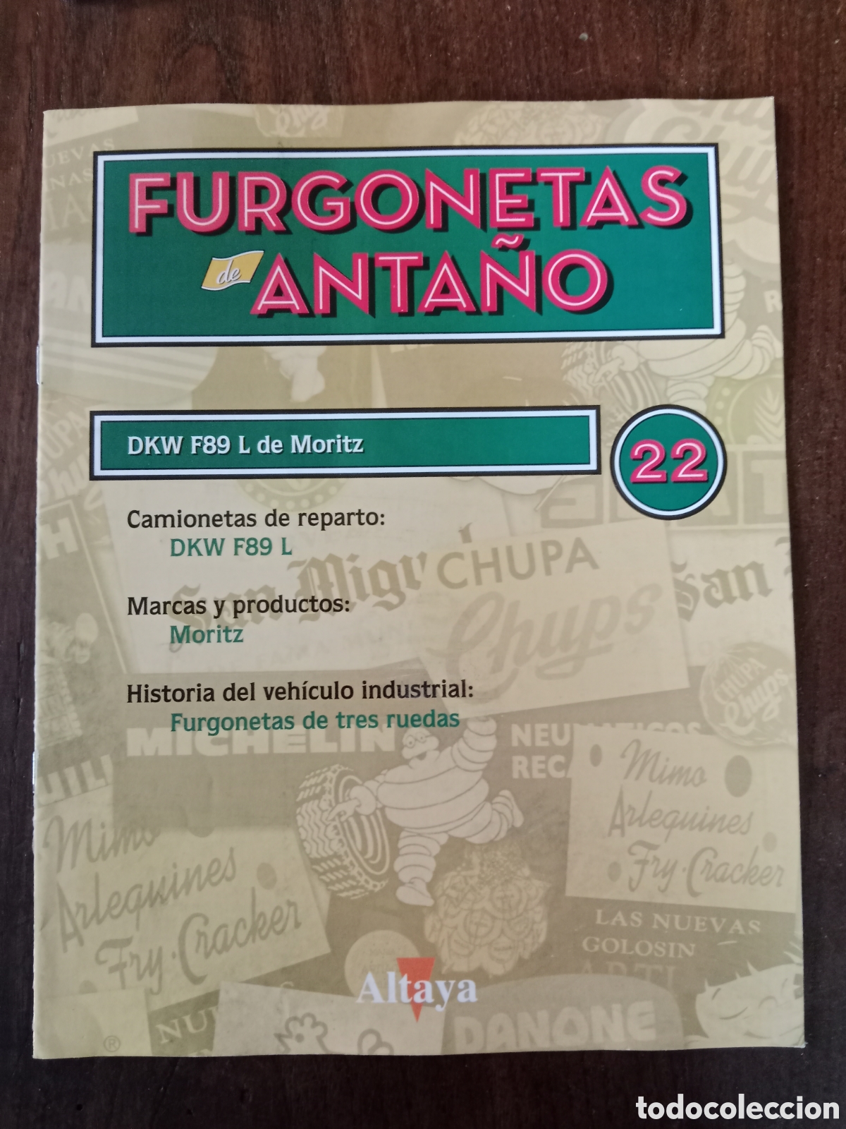 Otros art&iacute;culos de coleccionismo en papel: Fasc&iacute;culo furgoneta Dkw F 89 L