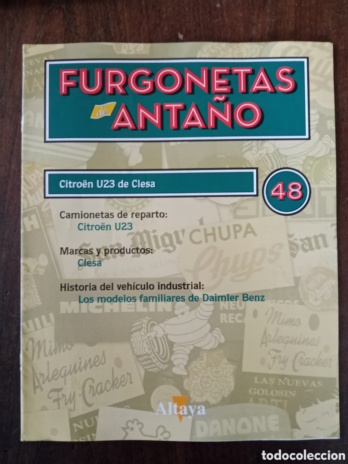 Otros art&iacute;culos de coleccionismo en papel: Fasc&iacute;culo furgoneta Citroen U23