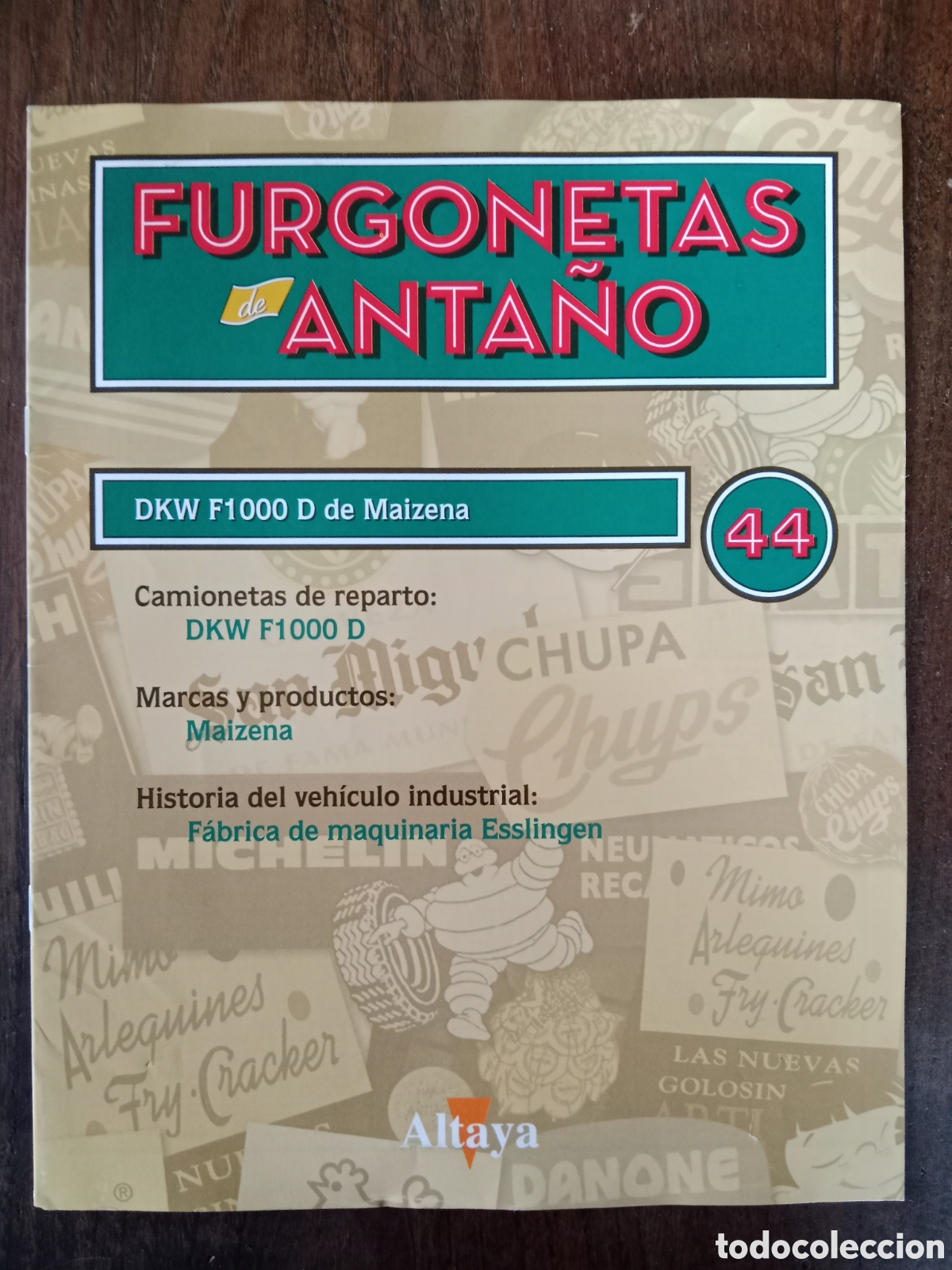 Otros art&iacute;culos de coleccionismo en papel: Fasc&iacute;culo furgoneta Dkw F 1000 D