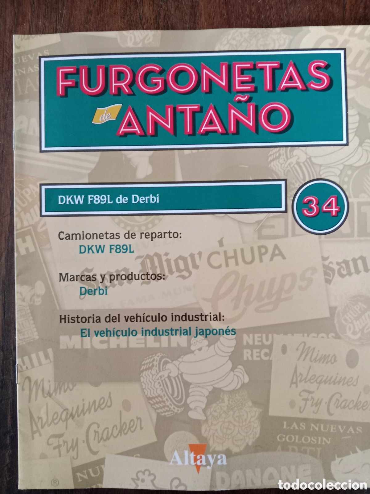 Otros art&iacute;culos de coleccionismo en papel: Fasc&iacute;culo furgoneta Dkw F 89 L