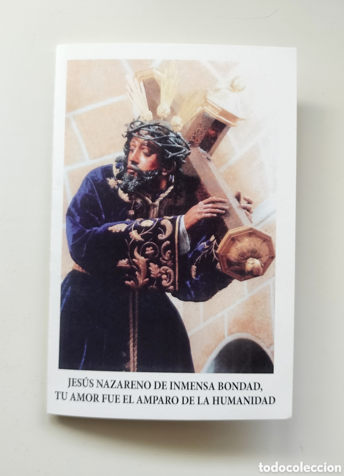 Otros art&iacute;culos de coleccionismo en papel: ESTAMPA RELIGIOSA DIPTICO JES&Uacute;S NAZARENO SANL&Uacute;CAR DE BARRAMEDA C&Aacute;DIZ CON ORACI&Oacute;N