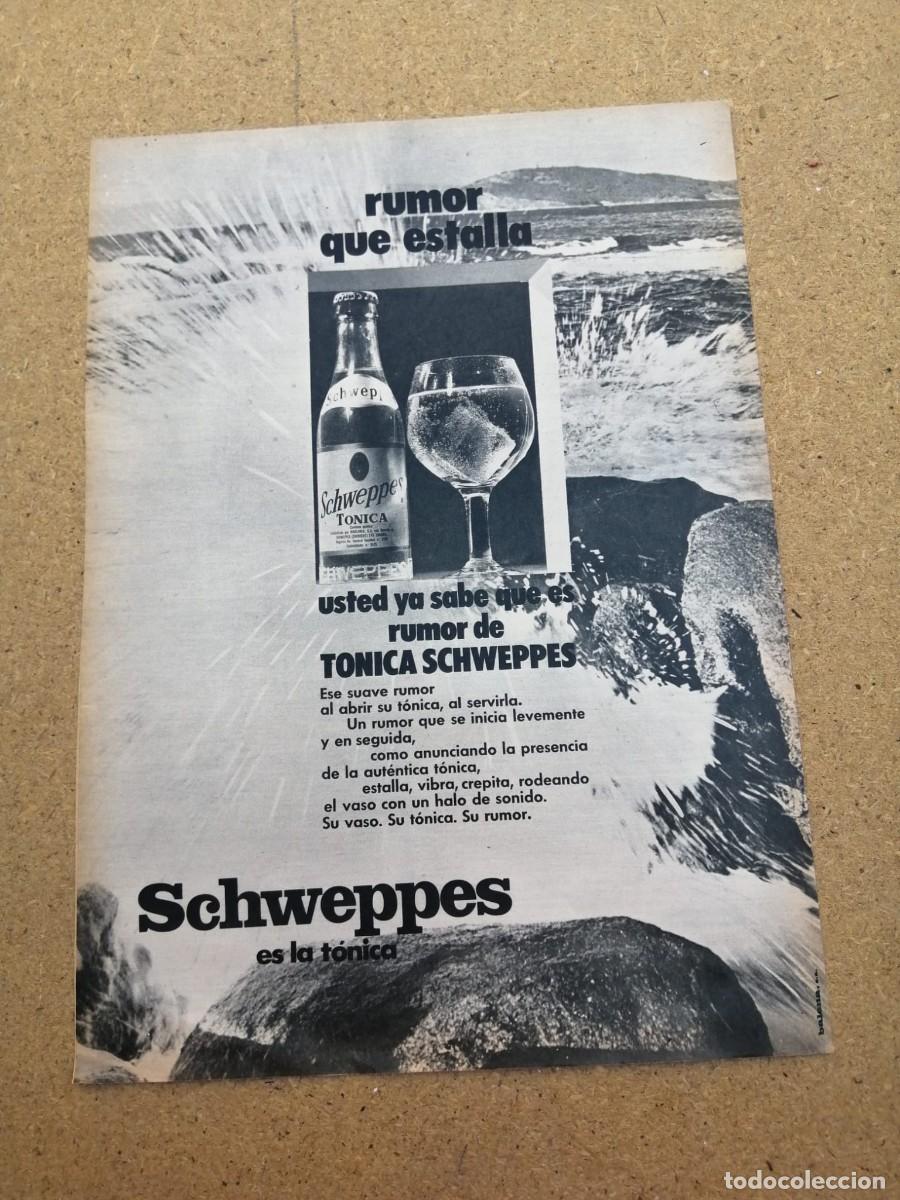 Otros art&iacute;culos de coleccionismo en papel: ANUNCIO. TONICA SCHWEPPES