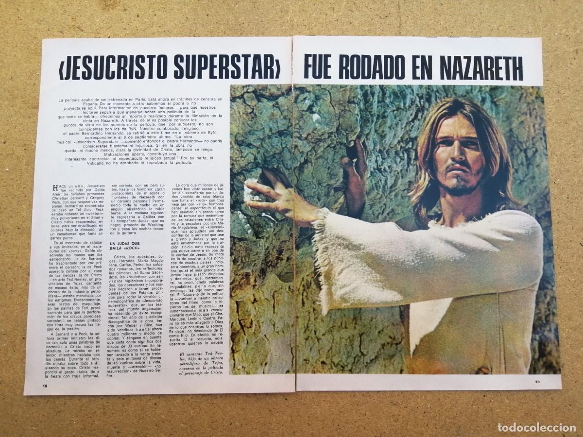 Otros art&iacute;culos de coleccionismo en papel: REPORTAJE. EL FILM JESUCRISTO SUPERSTAR, FUE RODADO EN NAZARET