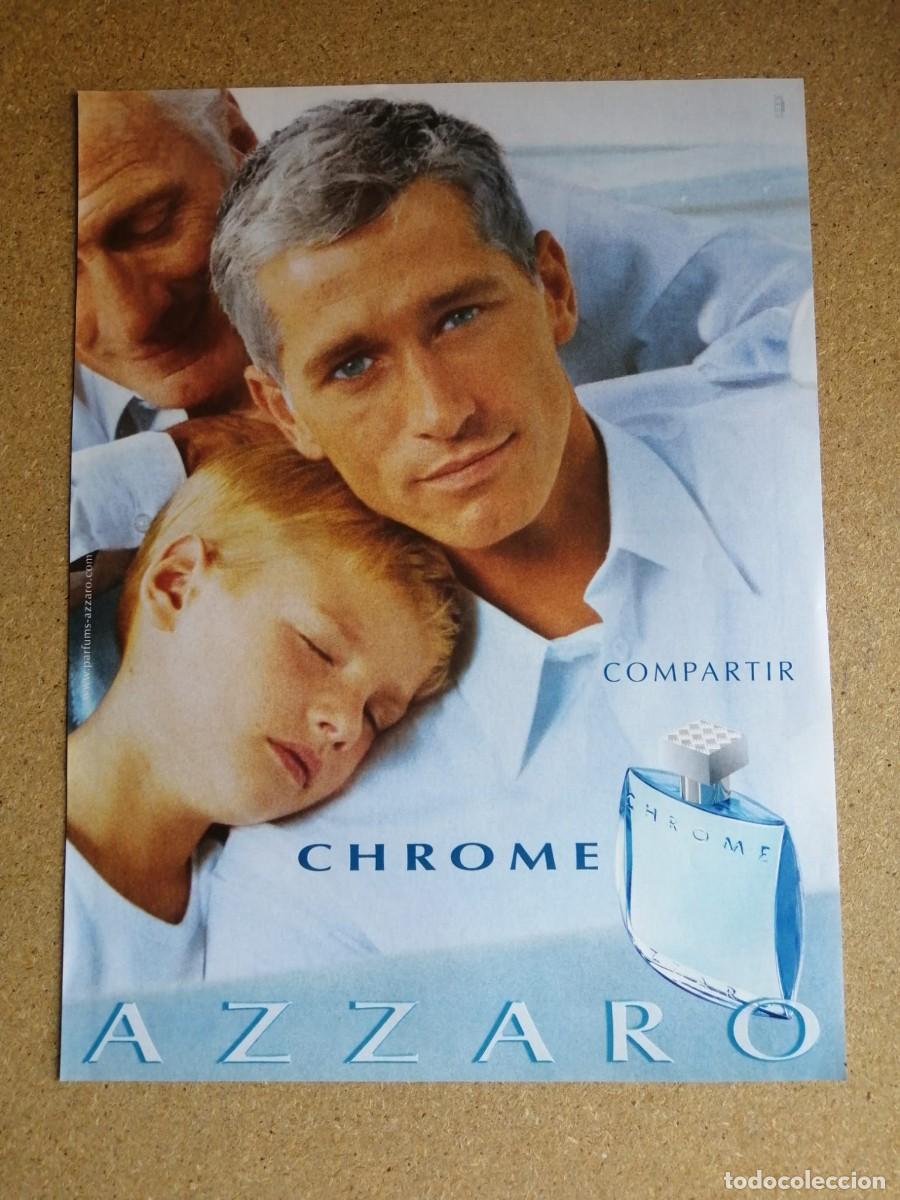 Otros art&iacute;culos de coleccionismo en papel: ANUNCIO. EAU DE TOILETTE CHROME, DE AZZARO
