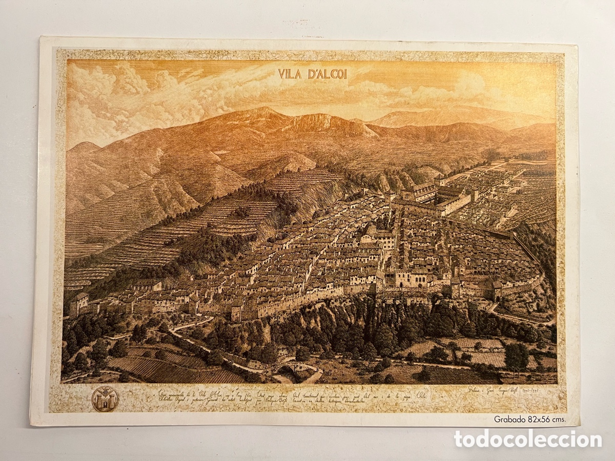 Collectionnisme Papier divers: ALCOY.., Invitaci&oacute;n con motivo de la adquisici&oacute;n del Grabado VILA DALCOI a&ntilde;o 1600. Tertulia (a.1992)
