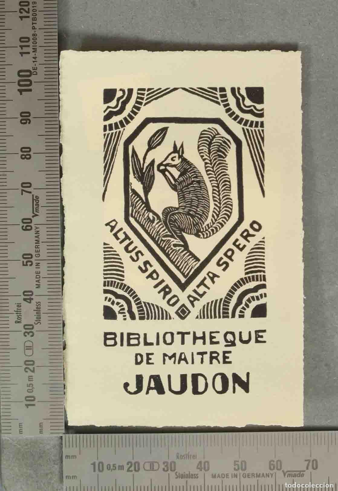 Paper Collecting Others: Exlibris - BIBLIOTHEQUEDE MAITREJAUDON