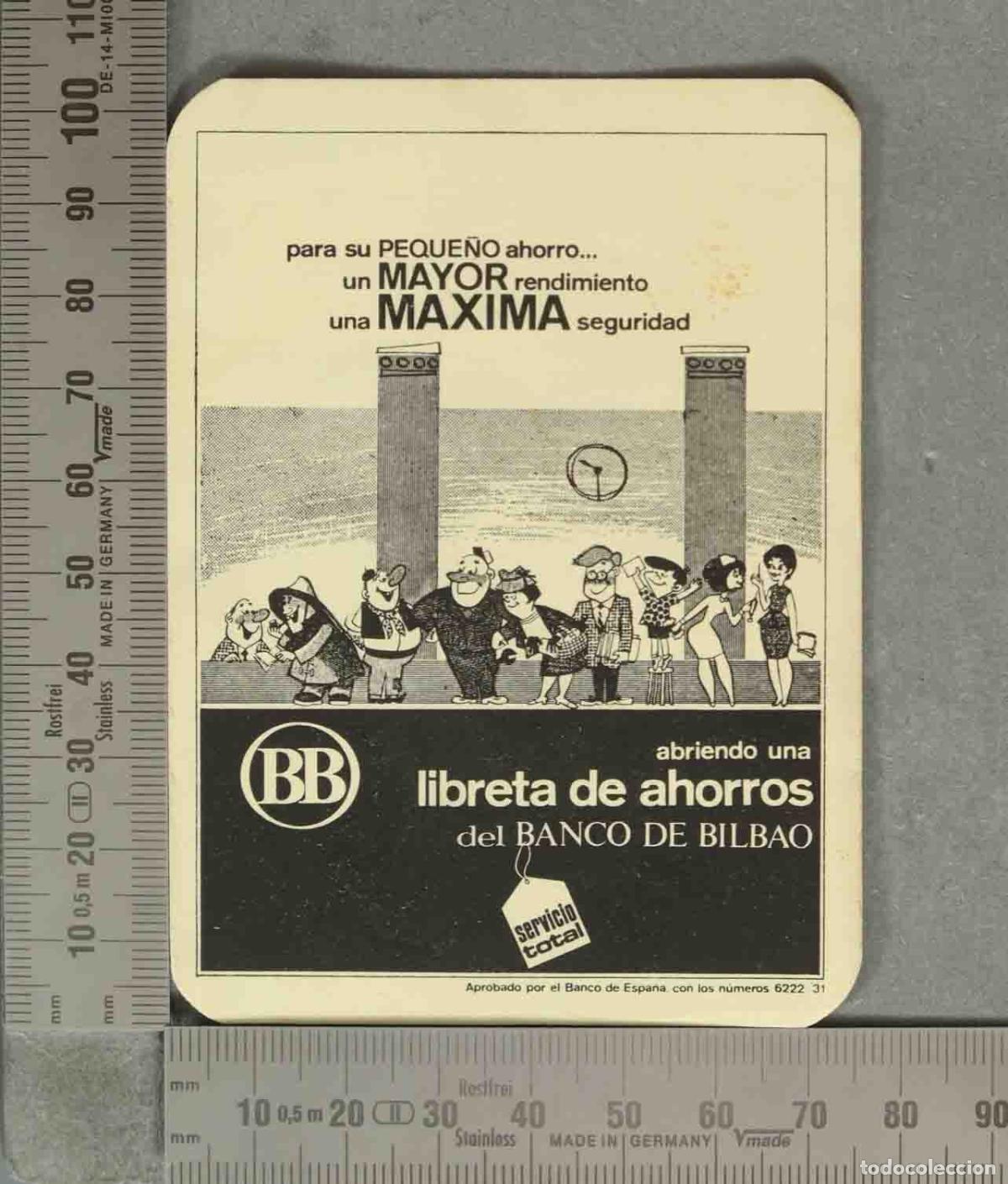 Otros art&iacute;culos de coleccionismo en papel: TARJETA. Libreta de ahorros - Banco de Bilbao - Servicio total. HORARIO MISAS. SANTA CRISTINA