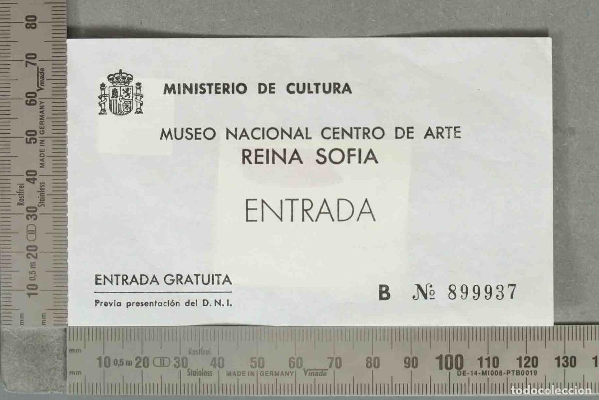 Otros art&iacute;culos de coleccionismo en papel: ENTRADA. Entrada Gratuita - Museo Nacional Centro de Arte Reina Sof&iacute;a