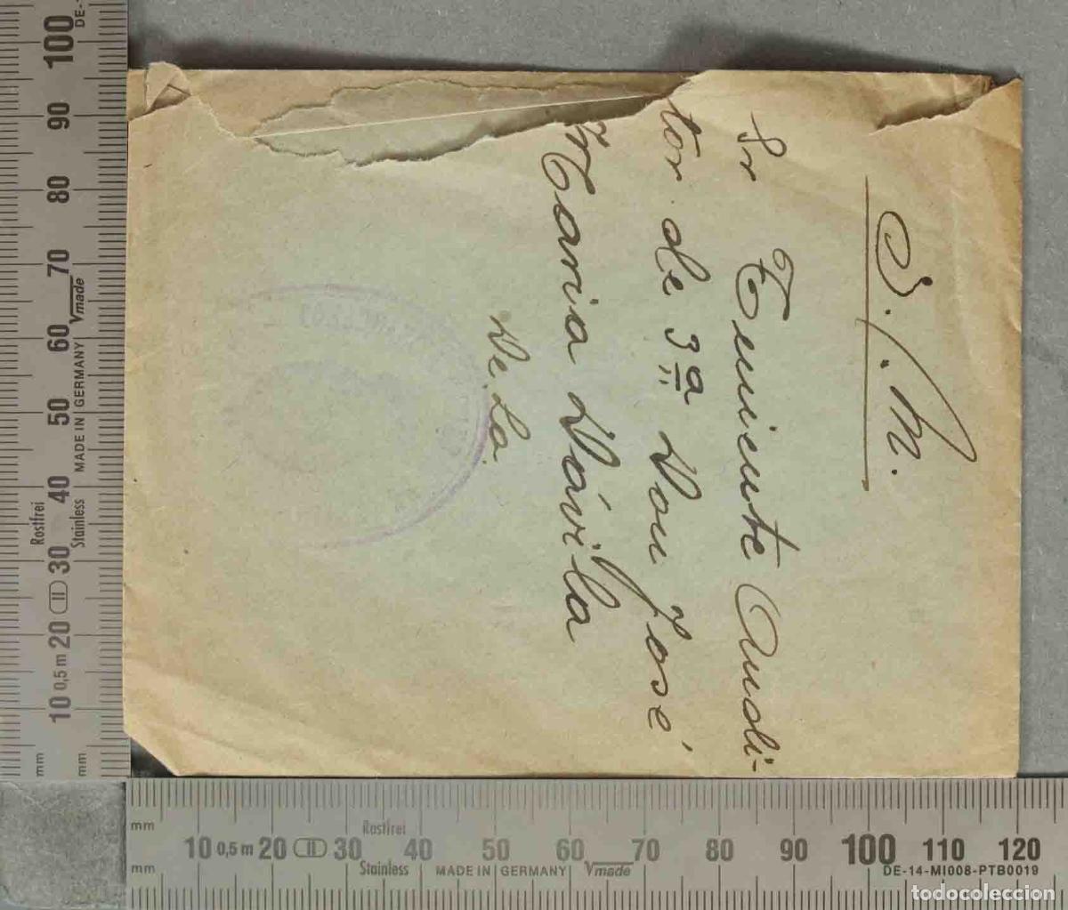 Otros art&iacute;culos de coleccionismo en papel: SOBRE. Teniente Auditor de 3&ordf; ALFONSO XIII