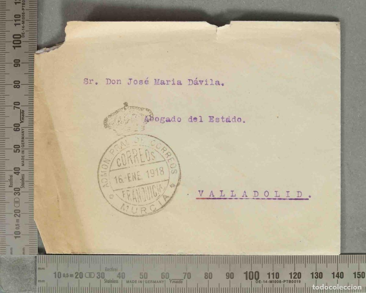 Otros art&iacute;culos de coleccionismo en papel: ENTRADA. Franquicia Oficial Murcia - Valladolid - Abogado del Estado 1918