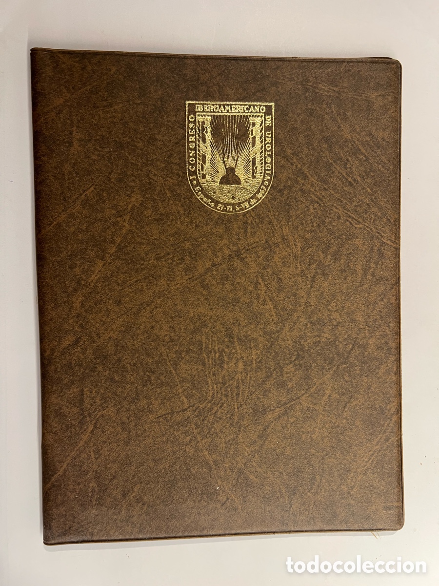 Otros art&iacute;culos de coleccionismo en papel: ESPA&Ntilde;A I CONGRESO IBEROAMERICANO DE UROLOG&Iacute;A (a.1967) Carpeta agenda vac&iacute;a