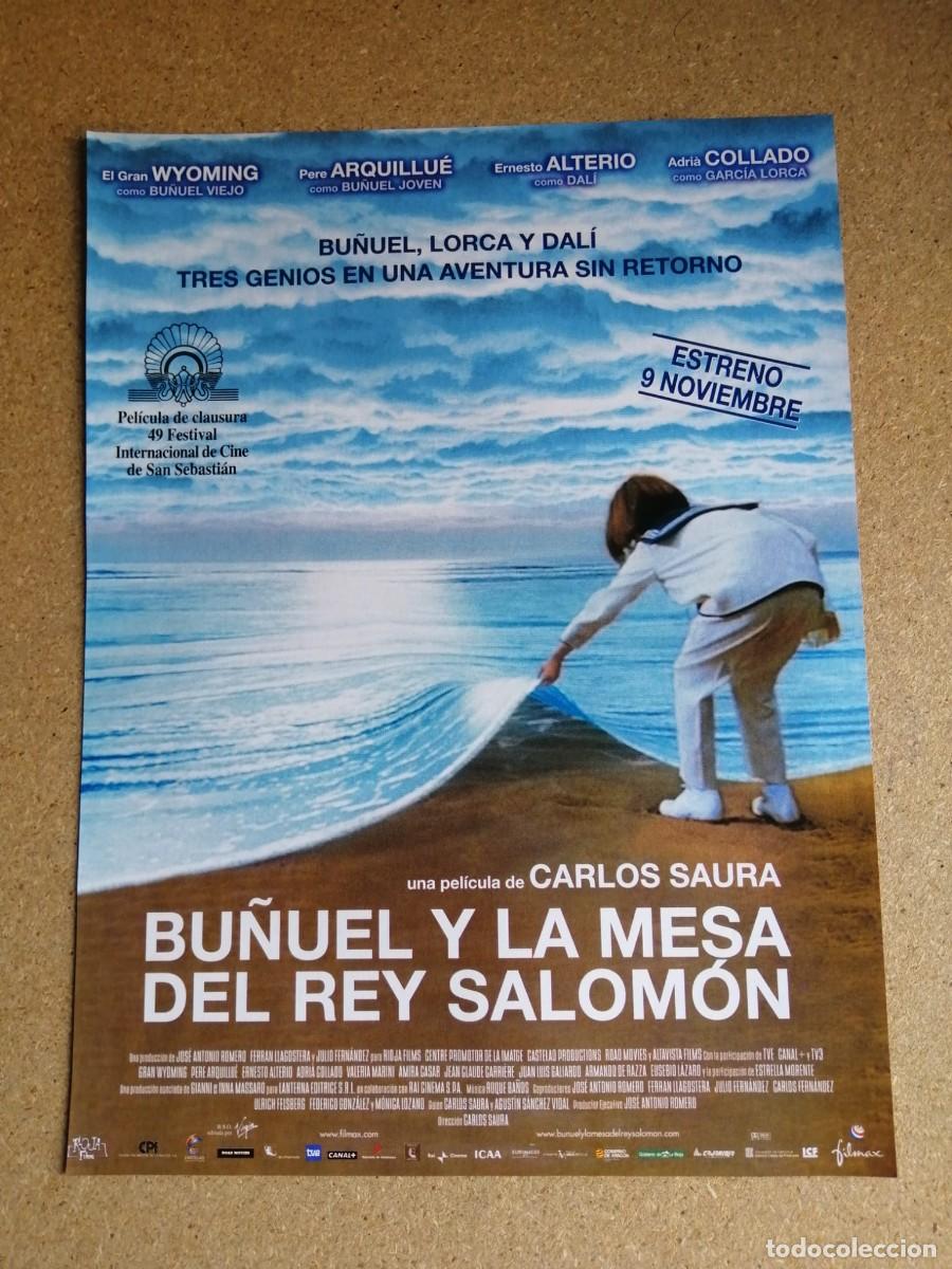 Otros art&iacute;culos de coleccionismo en papel: ANUNCIO CINE. BU&Ntilde;UEL Y LA MESA DEL REY SALOMON (CARLOS SAURA)