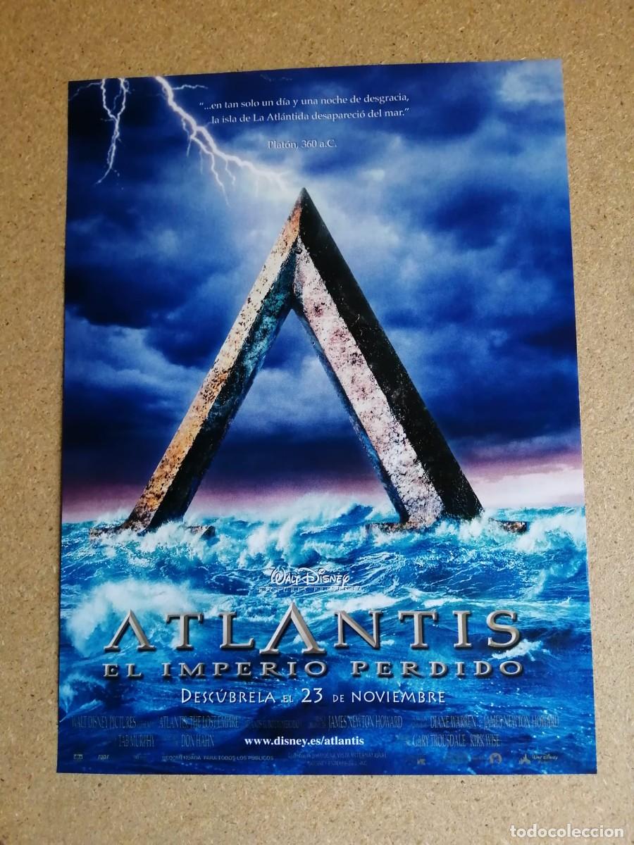Otros art&iacute;culos de coleccionismo en papel: ANUNCIO CINE. ATLANTIS, EL IMPERIO PERDIDO (WALT DISNEY)