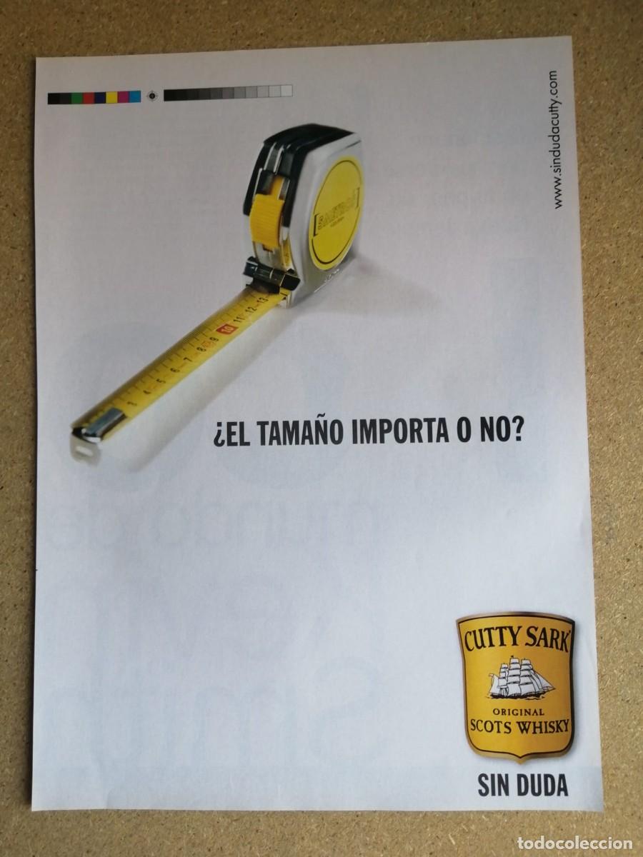 Otros art&iacute;culos de coleccionismo en papel: ANUNCIO. CUTTY SHARK