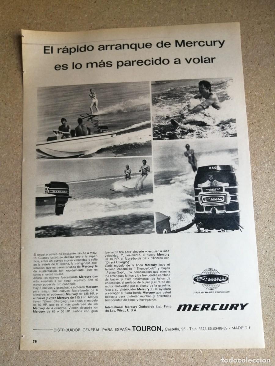 Otros art&iacute;culos de coleccionismo en papel: ANUNCIO. MERCURY, NAVEGACION SIN PROBLEMAS