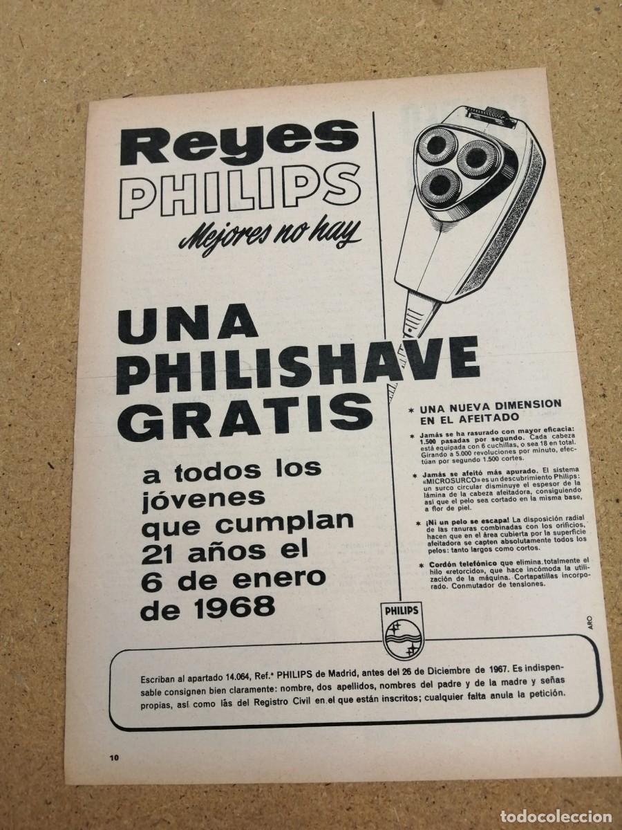 Otros art&iacute;culos de coleccionismo en papel: ANUNCIO. PHULUPS, MAQUINA DE AFEITAR