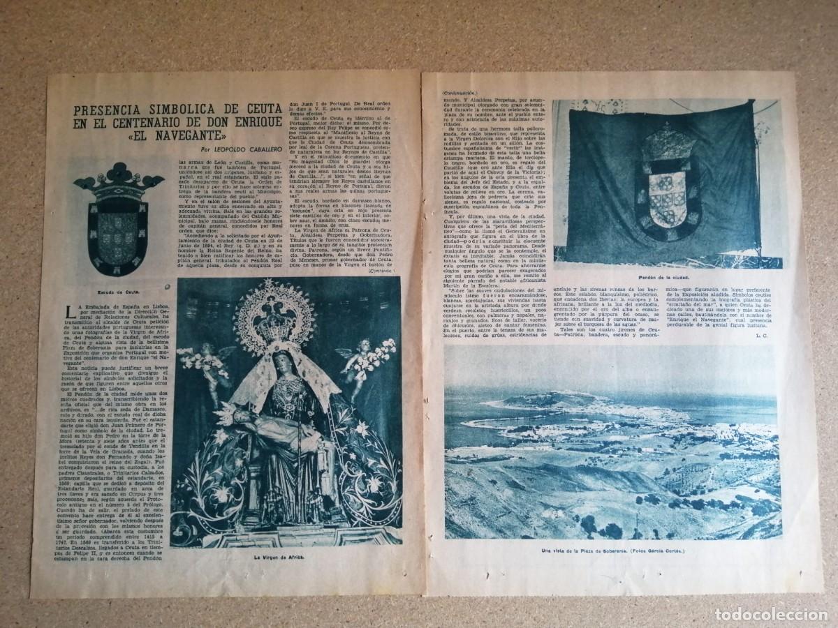 Paper Collecting Others: REPORTAJE. PRESENCIA SIMBOLICA DE CEUTA EN EL CENTENARIO DE DON ENRIQUE EL NAVEGANTE